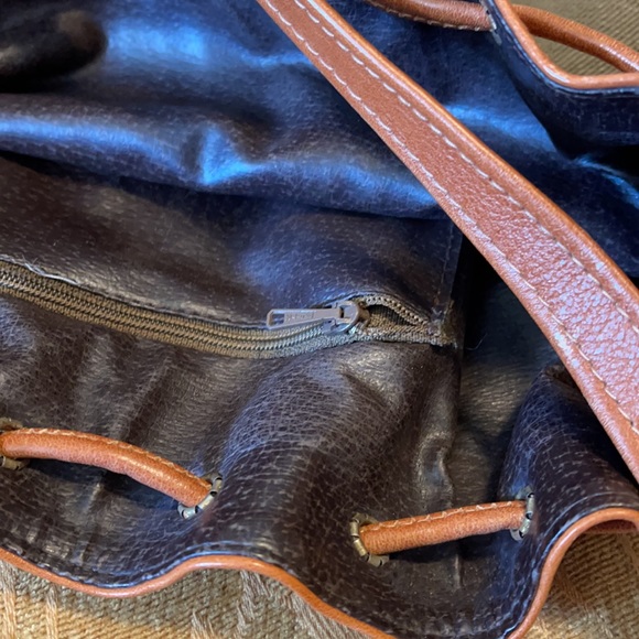 Leather and cotton bag - Picture 15 of 15
